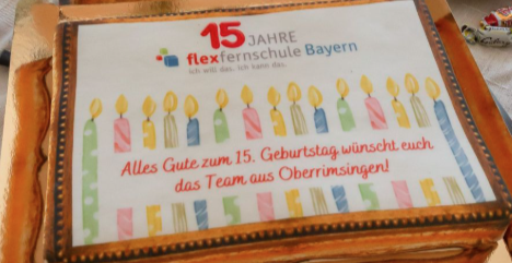 Torte, die Bayern zum Jubiläum erhalten.